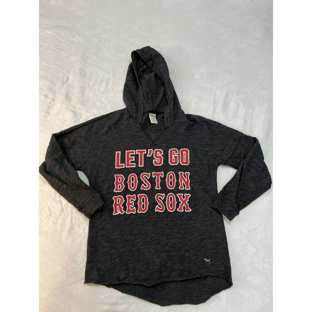 Pink Victoria's Secret w/‎ 5th & Ocean Hoodie S/P Let's Go Boston Red Sox Comfy